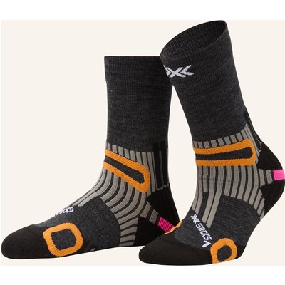 X-Socks Trekking-Socken Hike Anatomix Merino Crew grau