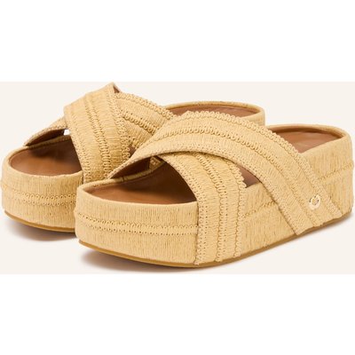 Maje Plateau-Pantoletten beige