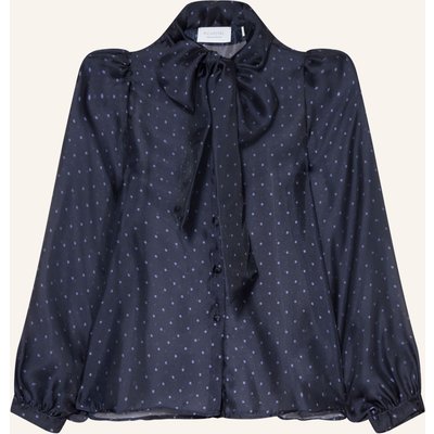 Rich & Royal Schluppenbluse blau