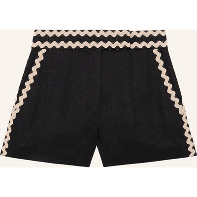 Reiss Leinenshorts Mila schwarz