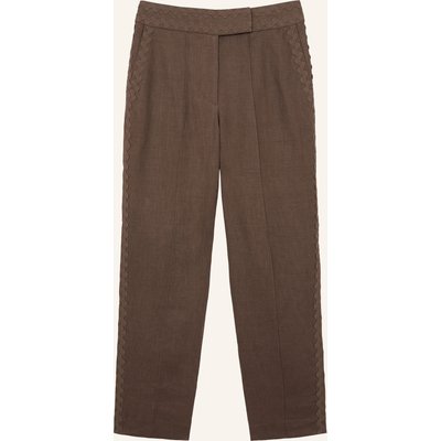 Reiss 7/8-Chino Mila Aus Leinen braun