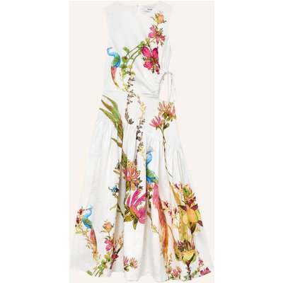 Reiss Leinenkleid Bianca Mit Cut-Out beige