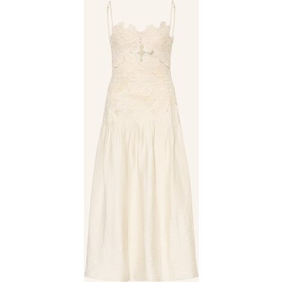 Sandro Kleid Mit Spitze weiss