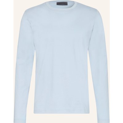 Hanro Schlafshirt Living blau