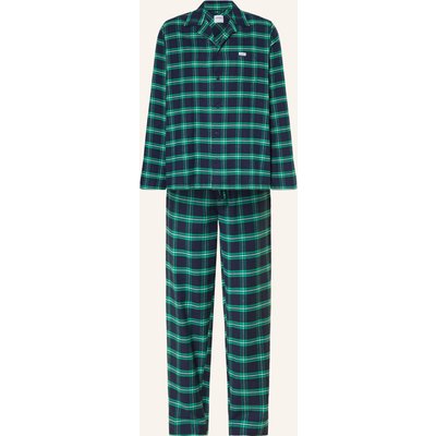 Jockey Schlafanzug Everyday Aus Flanell blau