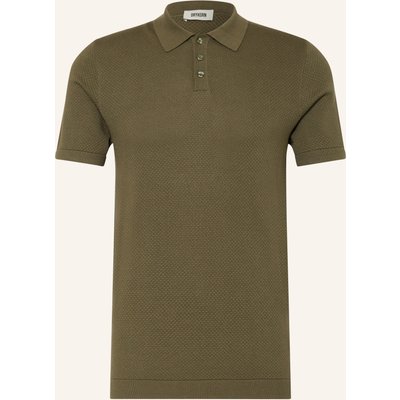 Drykorn Strick-Poloshirt Triton Regular Fit gruen