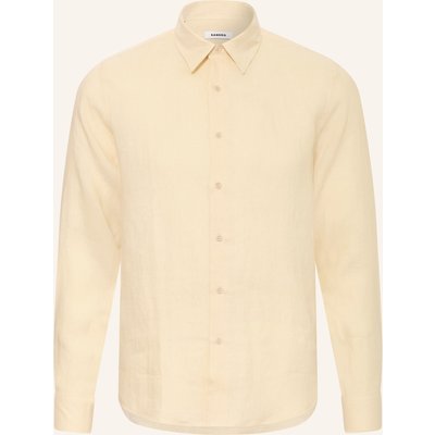 Sandro Leinenhemd Regular Fit beige