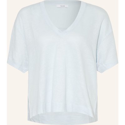 Reiss T-Shirt Ember Aus Leinen blau