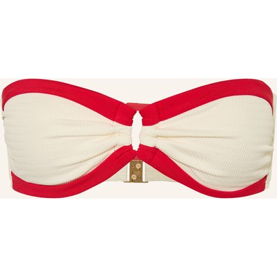 Seafolly Bandeau-Bikini-Top Bandwave weiss