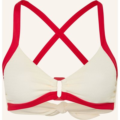 Seafolly Bustier-Bikini-Top Bandwave weiss