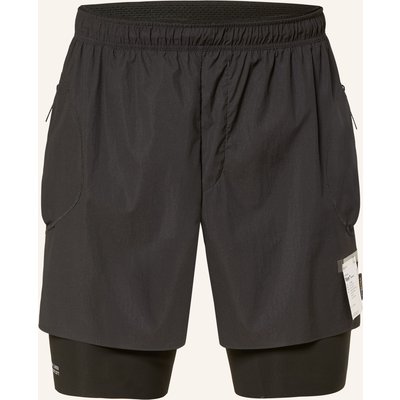 Satisfy 2-In-1-Laufshorts Rippy™ Cordura schwarz