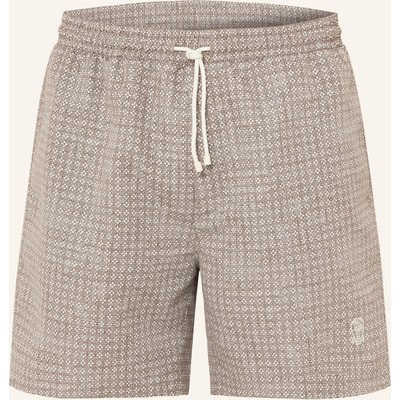 Brunello Cucinelli Badeshorts braun