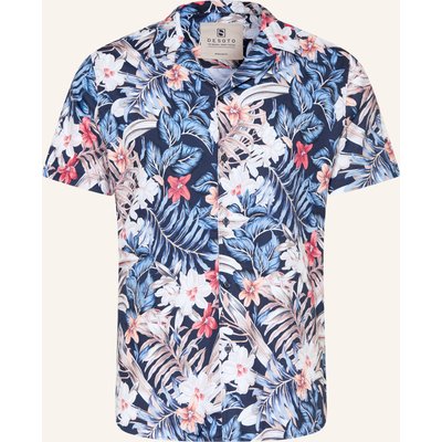 Desoto Resorthemd Lido Slim Fit Aus Jersey blau