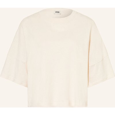 Drykorn T-Shirt Fionna Mit Leinen weiss