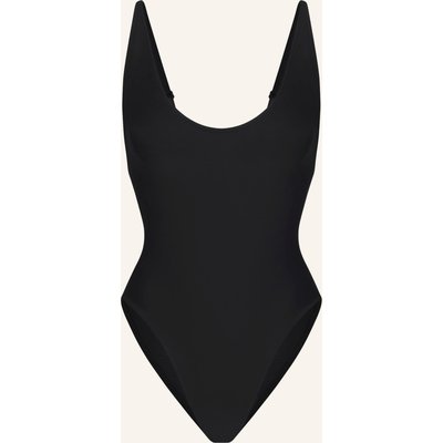 Skims Badeanzug Signature Swim schwarz