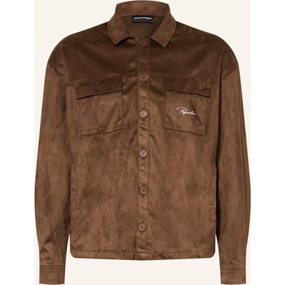 Pegador Overjacket Madikeri In Lederoptik braun
