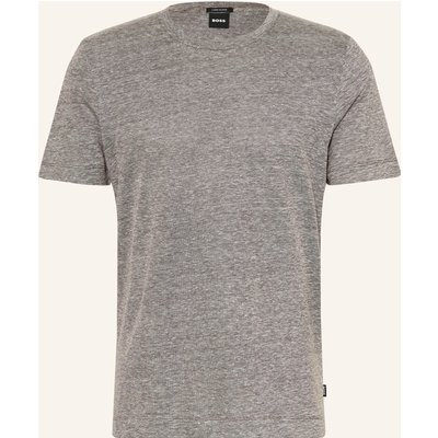 Boss T-Shirt Thompson Mit Leinen braun