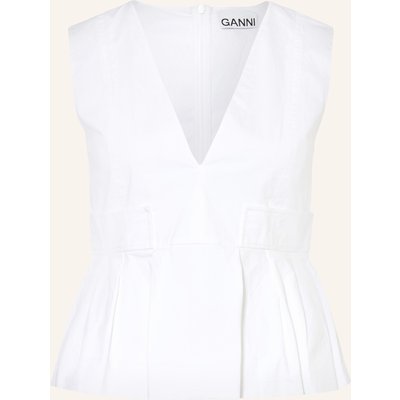 Ganni Blusentop weiss