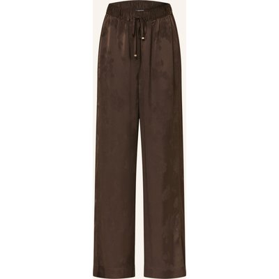 Ganni Marlenehose Aus Jacquard braun