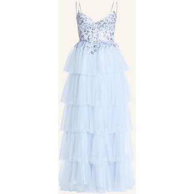 Hey Kyla Abendkleid Mit Spitze Und Pailletten blau