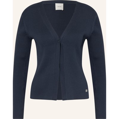 Calvin Klein Set: Stricktop Und Strickjacke blau