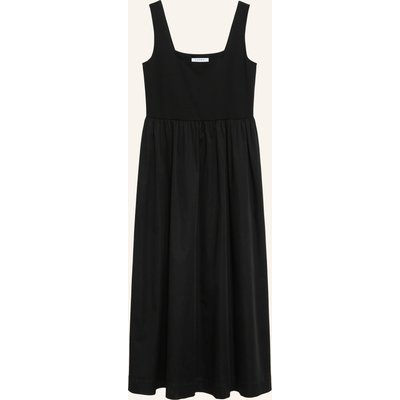 Comma Kleid Im Materialmix schwarz