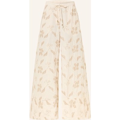 Lezu Marlenehose Emma Mit Leinen beige