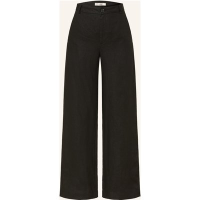 Inwear Hose Elinoriw Solina Aus Leinen schwarz