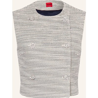 Hugo Cropped-Blazerweste Awinea Aus Bouclé schwarz
