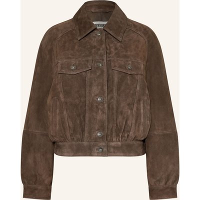 Drykorn Lederjacke Marwick braun