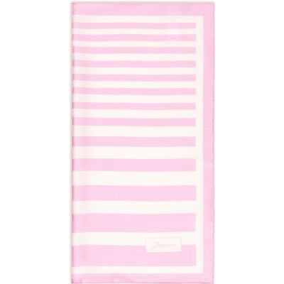 Jacquemus Seidentuch Le Foulard À Rayures rosa