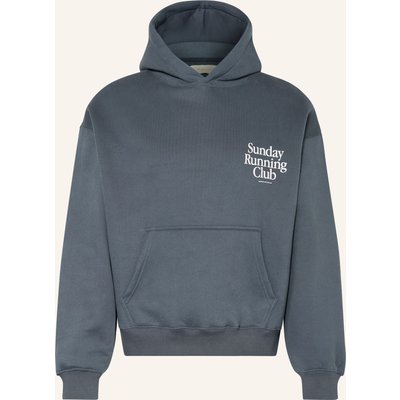 Another Cotton Lab Oversized-Hoodie blau