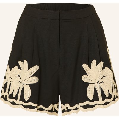 Malina Shorts Fenya Mit Leinen schwarz