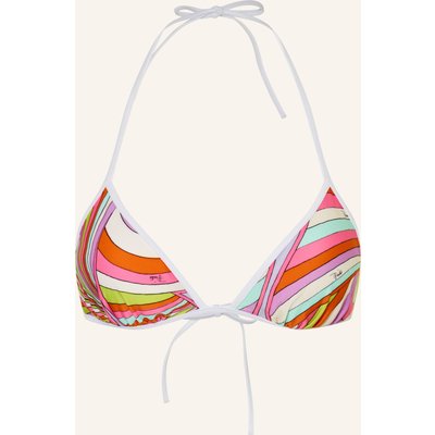 Pucci Triangel-Bikini-Top rosa