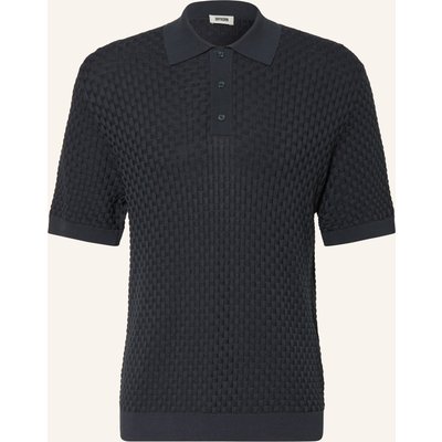 Drykorn Strick-Poloshirt Tamian Relaxed Fit blau