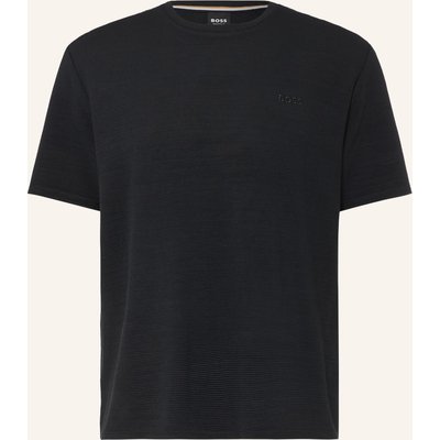 Boss Schlafshirt Rib schwarz
