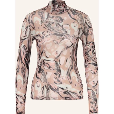 Marc Cain Longsleeve Aus Mesh Mit Glitzergarn beige
