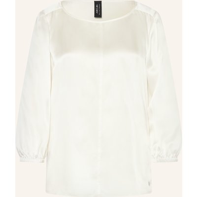 Marc Cain Blusenshirt Aus Seide Mit 3/4-Arm weiss