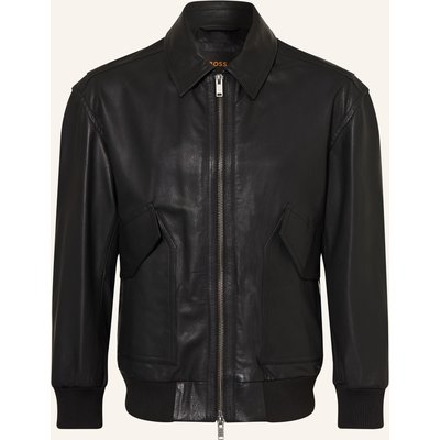 Boss Lederjacke Josual schwarz