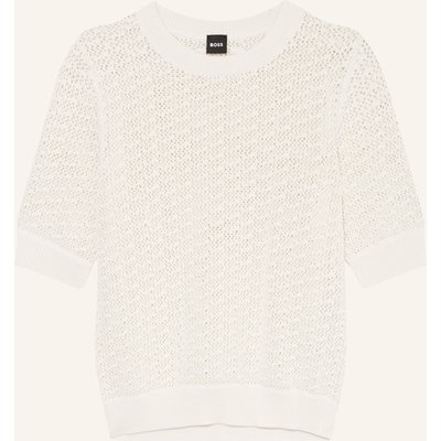 Boss Strickshirt Folearia weiss