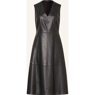 Elena Miro Kleid In Lederoptik schwarz