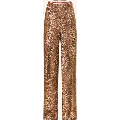 Max Mara Studio Marlenehose Romana Aus Seide braun