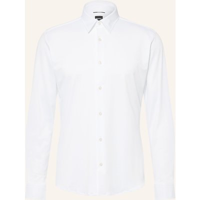Boss Piqué-Hemd Roan Slim Fit weiss