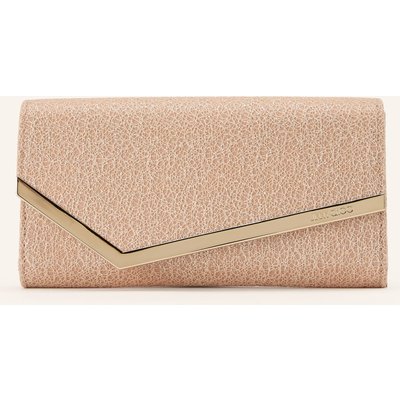 Jimmy Choo Clutch Emmie Mit Glitzergarn rosa
