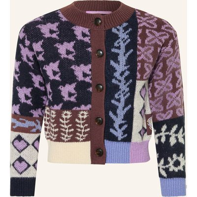 Scotch & Soda Strickjacke Mit Glitzergarn blau