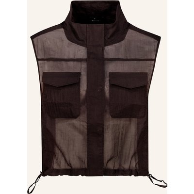 Monari Mesh-Weste braun