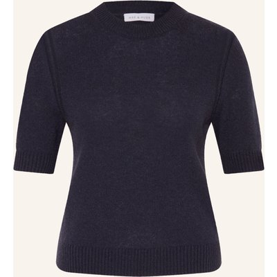 Mrs & Hugs Strickshirt Aus Cashmere blau
