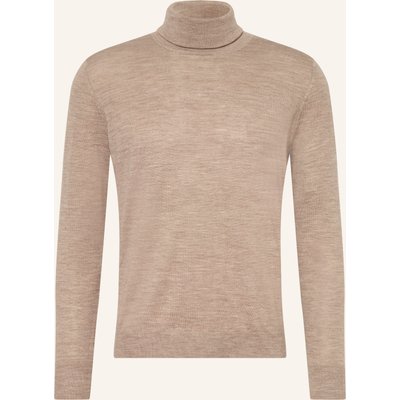Strokesman's Rollkragenpullover Aus Merinowolle beige