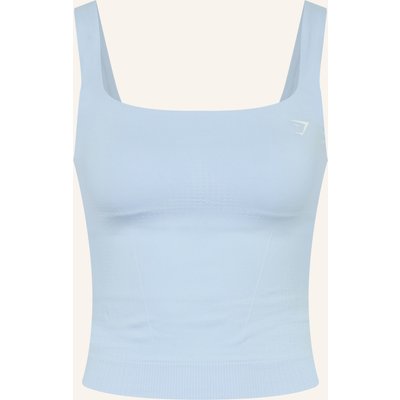 Gymshark Tanktop Vital Seamless blau