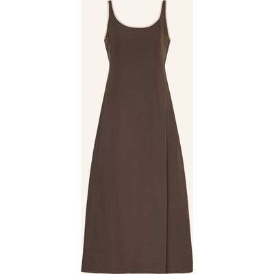 Neo Noir Kleid Safinan Mit Leinen braun